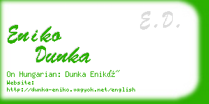 eniko dunka business card